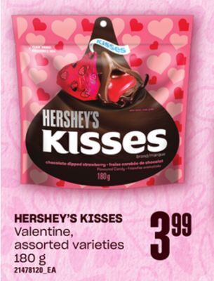 Loblaws Hershey's kisses, 180 g offer