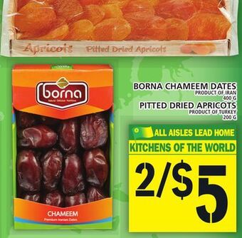 Food Basics Borna chameem dates or pitted dried apricots offer