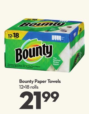 Longo's Bounty paper towels offer