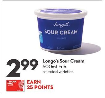 Longo's Longo's sour cream offer