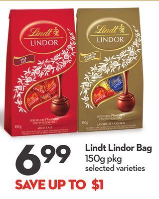 Longo's Lindt lindor bag offer