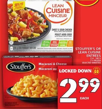 Food Basics Stouffer's or lean cuisine entrées offer