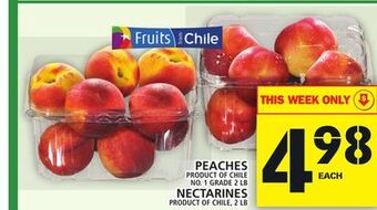 Food Basics Peaches or nectarines offer