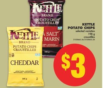 No Frills Kettle potato chips, 198 g offer
