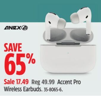 Canadian Tire Anex accent pro wireless earbuds offer