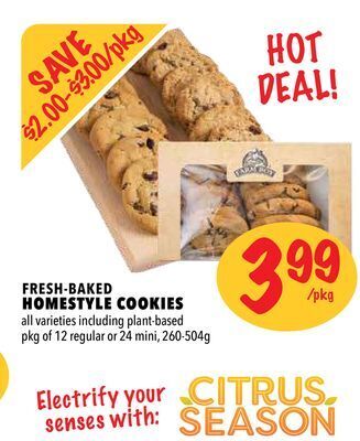 Farm Boy Fresh-baked homestyle cookies offer