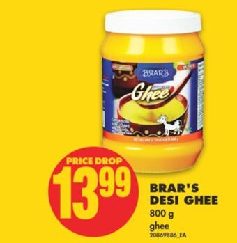 No Frills Brar's desi ghee, 800 g offer