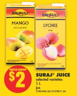 No Frills Suraj® juice, 1 l offer