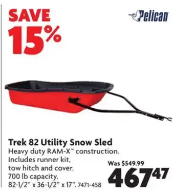 Home Hardware Trek 82 utility snow sled offer