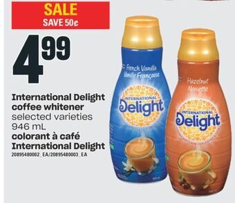 Valu-mart Colorant à café international delight, 946 ml offer