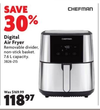 Home Hardware Digital air fryer offer
