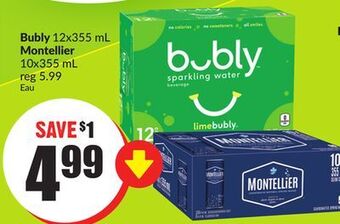 Chalo FreshCo Bubly 12x355 ml montellier 10x355 ml offer