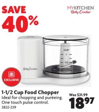 Home Hardware 1-1/2 cup food chopper offer