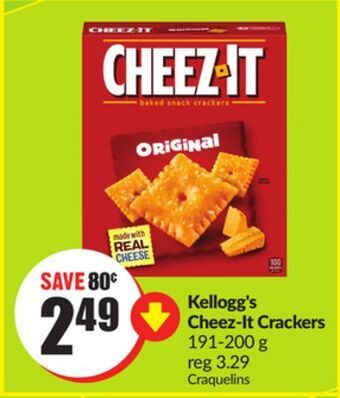 Chalo FreshCo Kellogg's cheez-it crackers 191-200 g offer