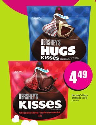 Chalo FreshCo Hershey's hugs or kisses 180 g offer