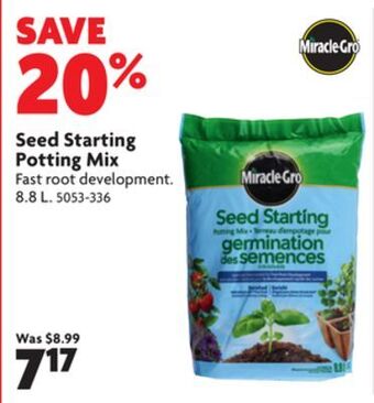Home Hardware Seed starting potting mix offer