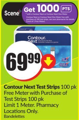 Chalo FreshCo Contour next test strips 100 pk offer