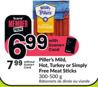 Chalo FreshCo Piller's mild, hot, turkey or simply free meat sticks 300-500 g offer