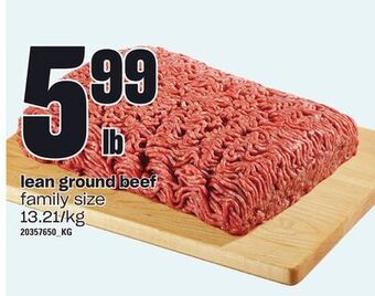 Zehrs Markets Lean ground beef offer
