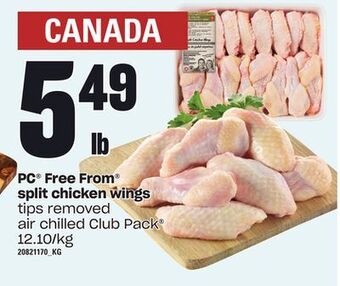 Zehrs Markets Pc® free from split chicken wings offer