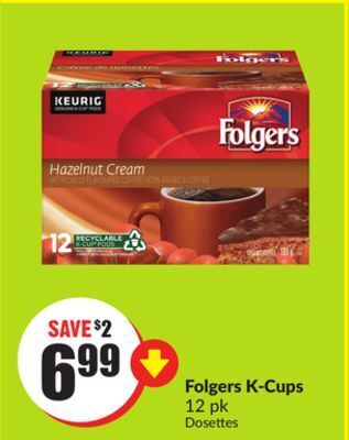 Chalo FreshCo Folgers k-cups 12 pk offer