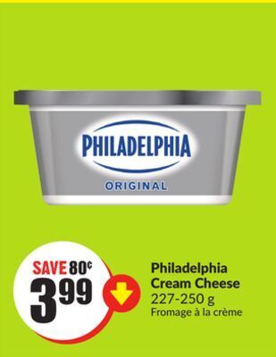 Chalo FreshCo Philadelphia cream cheese 227-250 g offer