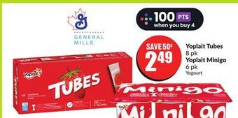 FreshCo Yoplait tubes 8 pk yoplait minigo 6 pk offer