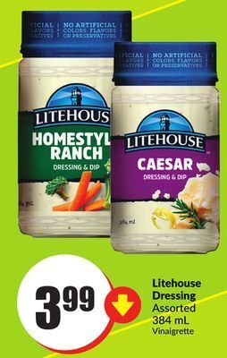 FreshCo Litehouse dressing assorted 384 ml offer