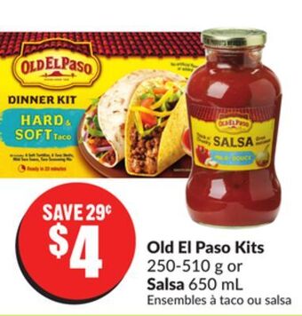FreshCo Old el paso kits 250-510 g or salsa 650 ml offer