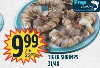 Marché Adonis Tiger shrimps offer