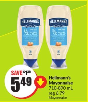 FreshCo Hellmann's mayonnaise 710-890 ml offer