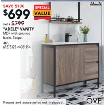 RONA Ove decors "adele" vanity 36" offer