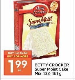 Sobeys Betty Crocker Super Moist Cake Mix offer