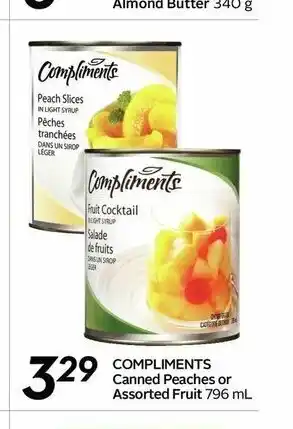 Sobeys Canned Peaches or Assorted Fruit offer