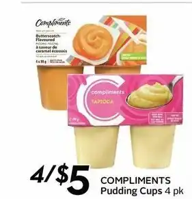 Sobeys Pudding Cups offer