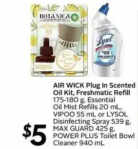 Sobeys Air Wick Plug in Scented Oil Kit Freshmatic Refill offer