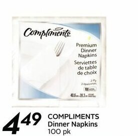 Sobeys Dinner Napkins offer