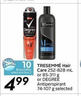 Sobeys TRESemmé Hair Care offer