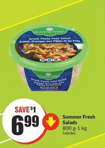 FreshCo Summer fresh salads offer