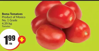 FreshCo Roma tomatoes offer