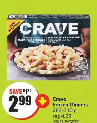 FreshCo Crave frozen dinners offer