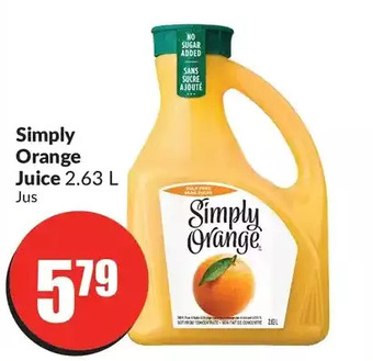 FreshCo Simply orange juice offer