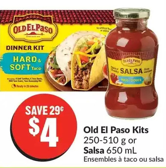 FreshCo Old el paso kits or salsa offer