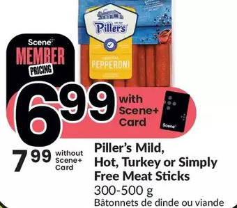 FreshCo Piller's mild, hot, turkey or simply free meat sticks offer