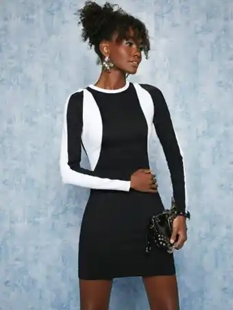 SheIn Shein two tone bodycon dress offer