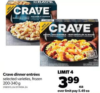 Real Canadian Superstore Crave dinner entrées offer