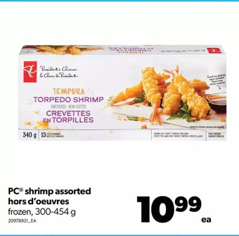 Real Canadian Superstore Pc shrimp hors d'oeuvres offer
