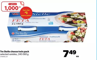 Real Canadian Superstore Tre stelle cheese twin pack offer