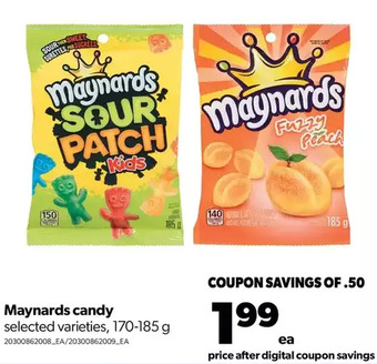 Real Canadian Superstore Maynards candy offer