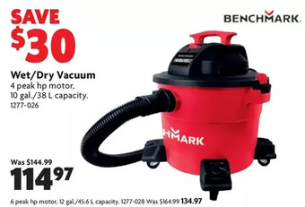 Home Hardware Wet/dry vacuum: 4 hp | 6 hp offer